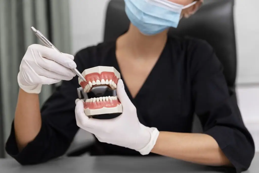 Doctor Explaining Filling Treatment