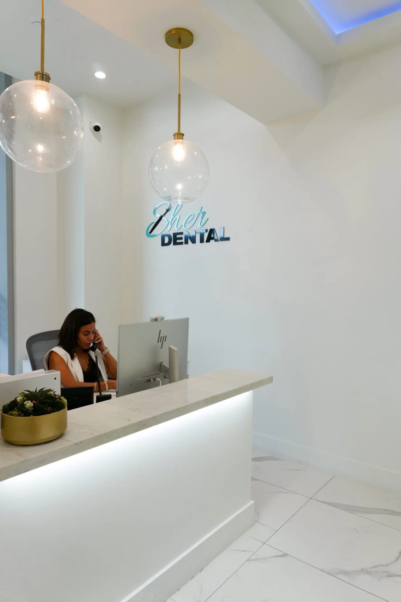 Interior of the Sher Dental Aventura office